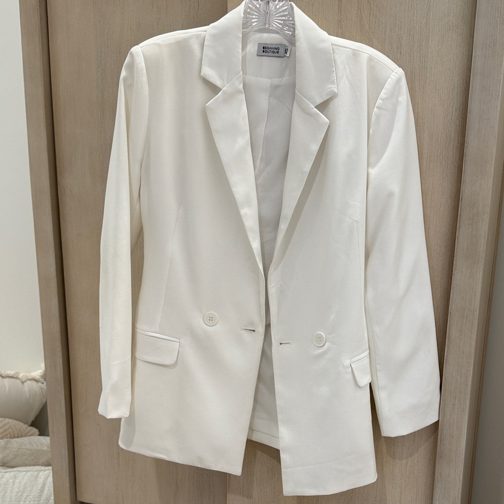 Beginning Boutique White Blazer